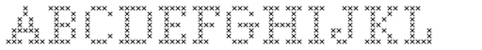 Marquer Square Stitch Font UPPERCASE