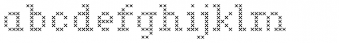 Marquer Square Stitch Font LOWERCASE