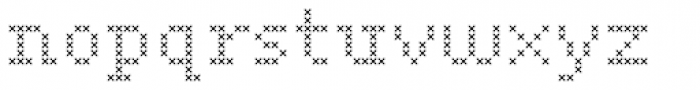 Marquer Square Stitch Font LOWERCASE