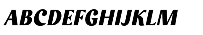 Marquez Slant Font UPPERCASE