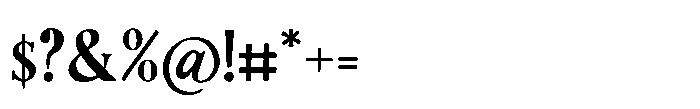 Marquito Signature Serif Regular Font OTHER CHARS