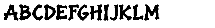 Marrowa Font UPPERCASE