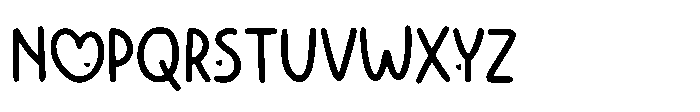 Marry Love Font UPPERCASE