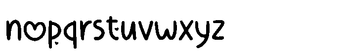 Marry Love Font LOWERCASE