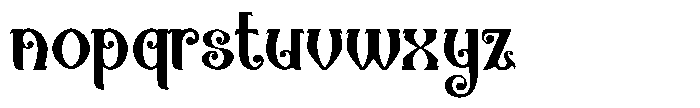 Marstune Regular Font LOWERCASE