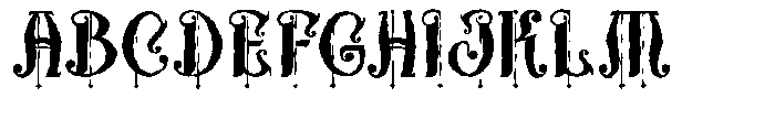 Marstune Rough Font UPPERCASE