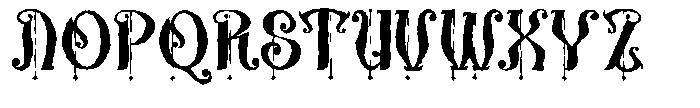 Marstune Rough Font UPPERCASE