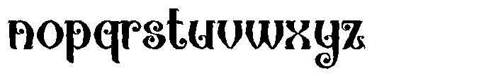 Marstune Rough Font LOWERCASE