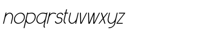 Martaka Light Italic Font LOWERCASE