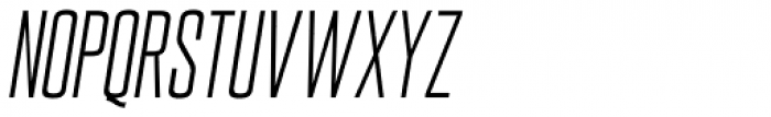 Marteau Regular Oblique Font UPPERCASE