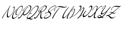 Marthalady Italic Font UPPERCASE
