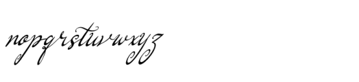 Marthalady Italic Font LOWERCASE