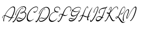 Marthalady Regular Font UPPERCASE
