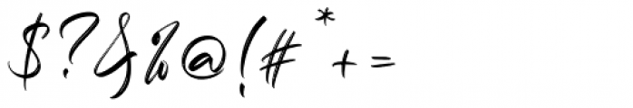 Marthiline Regular Font OTHER CHARS