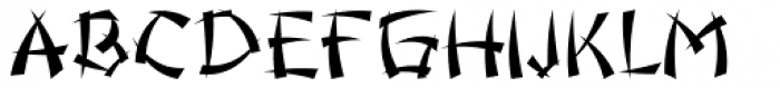 Martial Arts JNL Font LOWERCASE