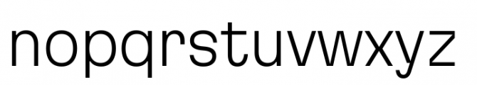 Martian Grotesk Nr XLt Font LOWERCASE