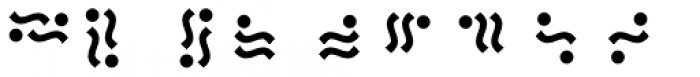 Martian Tiles Squiggles D Font LOWERCASE