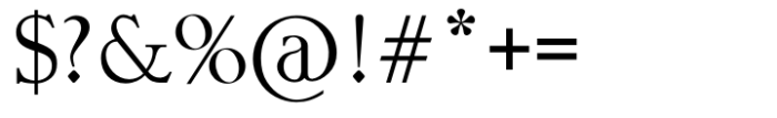 Martinelli Serif Font OTHER CHARS