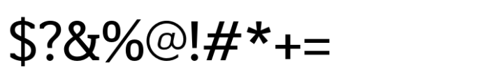 Martini Regular Font OTHER CHARS