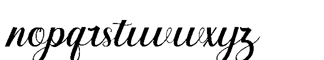 Martion Font LOWERCASE