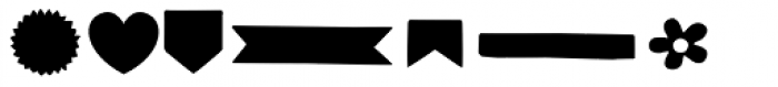 Marty Two Dingbat Font LOWERCASE