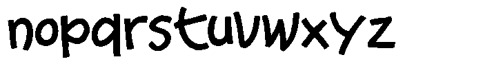 Marua Regular Font LOWERCASE