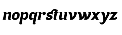 Marvis Italic Font LOWERCASE