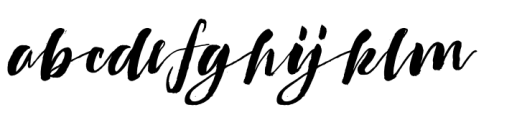 Marylebone Script Font LOWERCASE