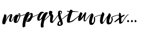 Marylebone Script Font LOWERCASE