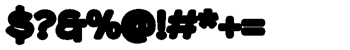 Maryson Print Black Font OTHER CHARS