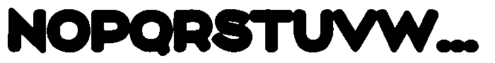 Maryson Print Black Font LOWERCASE