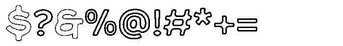 Maryson Print Maryson Outline Bold Font OTHER CHARS