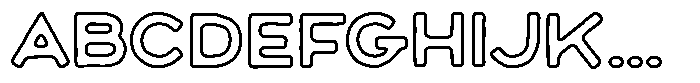Maryson Print Maryson Outline Bold FONT