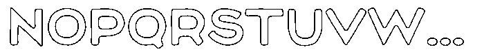Maryson Print Maryson Outline Regular Font UPPERCASE