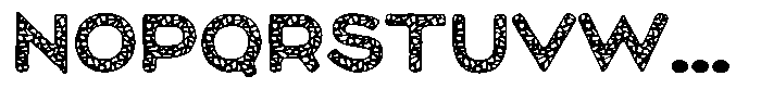 Maryson Print Net Font LOWERCASE