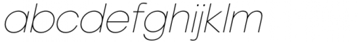 Marzano Thin Italic Font LOWERCASE
