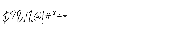 Mashaski Signature Font OTHER CHARS