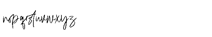 Mashaski Signature Font LOWERCASE