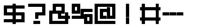 Mashikaku Black Font OTHER CHARS