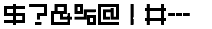 Mashikaku Extra Bold Font OTHER CHARS