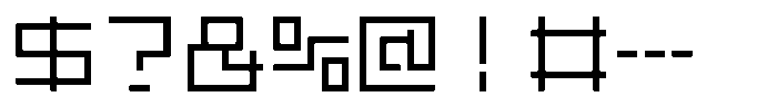 Mashikaku Medium Font OTHER CHARS