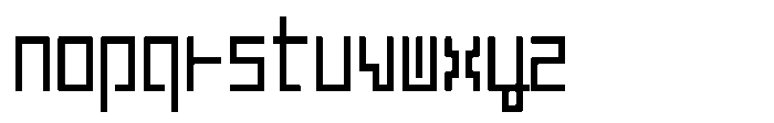 Mashikaku Medium Font LOWERCASE