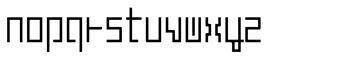 Mashikaku Regular Font LOWERCASE