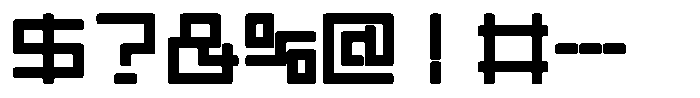 Mashikaku Round Black Font OTHER CHARS