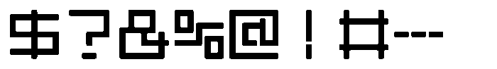 Mashikaku Round Bold Font OTHER CHARS