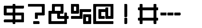 Mashikaku Round Extra Bold Font OTHER CHARS