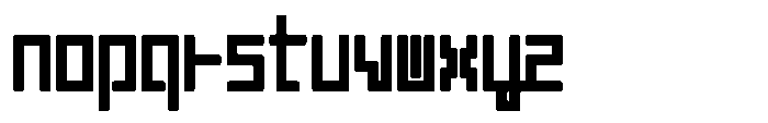 Mashikaku Round Extra Bold Font LOWERCASE