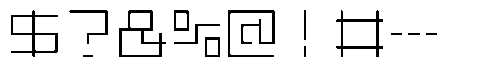 Mashikaku Round Light Font OTHER CHARS