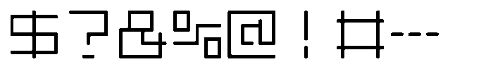Mashikaku Round Regular Font OTHER CHARS