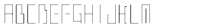 Mashikaku Thin Font UPPERCASE